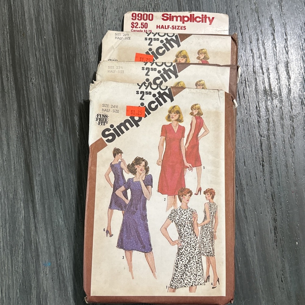 VTG Simplicity Sewing Pattern Lot of 18 Misses Dress 80s NOS Brand New SZ 8-24 - Picture 12 of 14